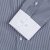隆庆祥男长袖衬衫 全棉商务休闲珠边衬衣 撞色领条纹衬衫 灰白色(39)第4张高清大图