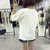 葩葩乐奇2017棉T恤圆领女夏韩版印花体恤rihan7109(白色 XL)第3张高清大图