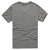 MXN麦根2013夏装新品撞色印花V领男式短袖T恤113212033(花灰色 S)第2张高清大图