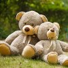 哈哈格 毛绒玩具熊 美版 泰迪熊 BIBI灰熊（大号熊90CM） 熊