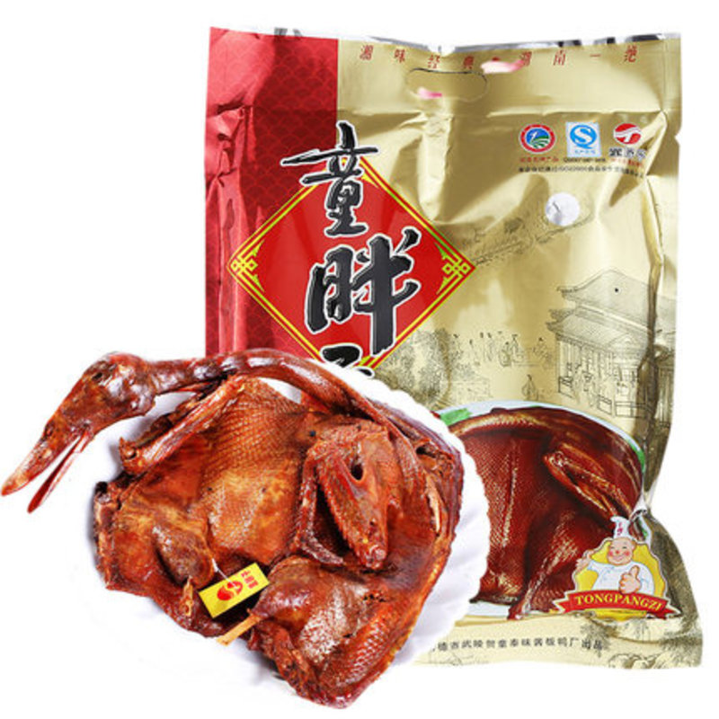 童胖子酱板鸭250g*1包 湖南特产酱板鸭正宗香辣熟食酱板鸭零嘴零食(顶