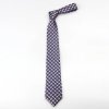 隆庆祥领带 100%桑蚕丝小领带经典格纹紫色韩版窄领带 正品包邮