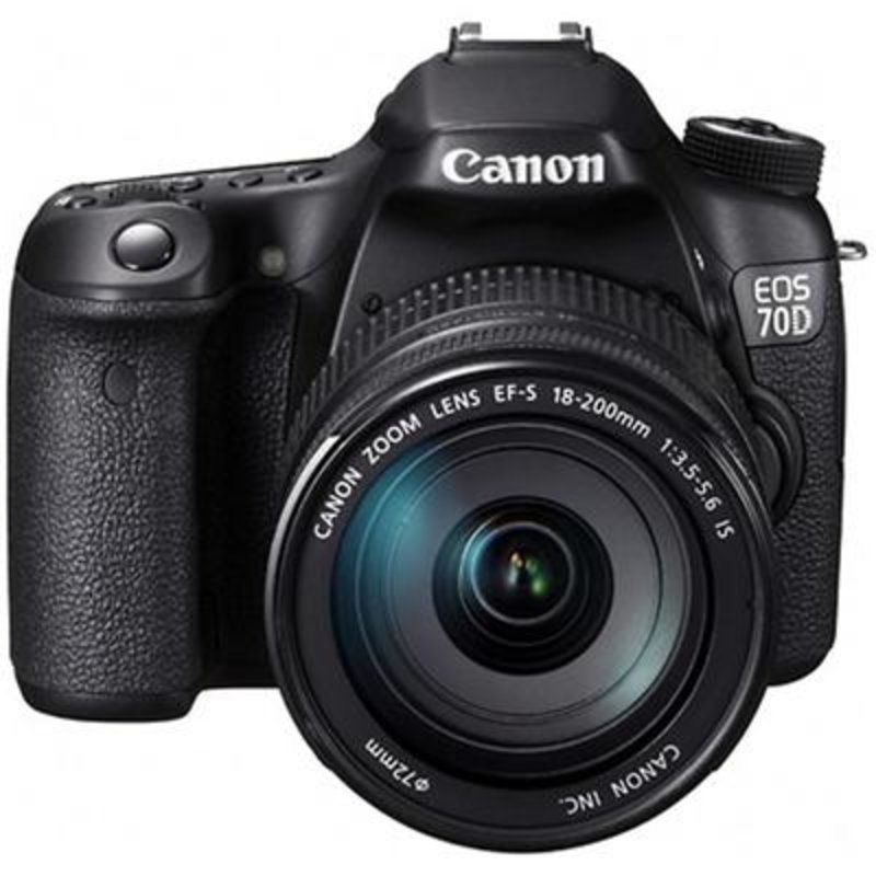 18-200mm is 18-200单反数码相机 单镜头套装全国联保(佳能70d黑色