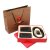 皮尔卡丹精品高档红色礼盒牛皮三件套皮带钱夹钥匙包LH3047-1第5张高清大图