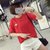 葩葩乐奇2017棉质夏季新款口袋短袖T恤女rihan7017(红色 M)第4张高清大图