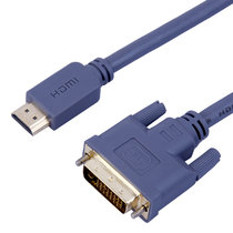 JH晶华灰色HDMI转DVI线电脑带音频高清线显示器HDMI线连接线转换线1.5米3米5米10米电脑电视连接线(灰色 10米)