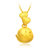 周大福珠宝首饰生肖鸡积极向上足金黄金吊坠（计价工费48）F200642第3张高清大图