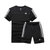 Adidas阿迪达斯男新款运动T恤短袖休闲运动裤短裤(黑 XL)第3张高清大图