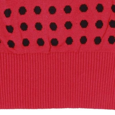 OSA2011冬装新款女装韩版假两件套宽松套头打底毛衣女E11047红色 L