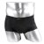 奥唯嘉Ovega 男士U凸设计超薄透气纯色平角男士内裤 OWNK35010B1(随机 L)第4张高清大图