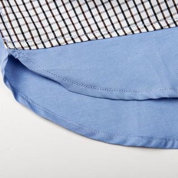 MXN麦根2013夏装新品男式冷调英伦风格子短袖衬衫113216026(浅卡其 XL)