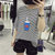 葩葩乐奇新款条纹印花圆领T恤韩版女生短袖宽松上衣服rihan7060(黑色 L)第2张高清大图