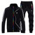 Adidas阿迪达斯三叶草运动服套装男士秋季新款休闲服外套长裤(黑色 L)第4张高清大图