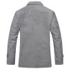 斯帕乐 新款 浅灰色 韩版修身 男士 立领 夹克外套33112C2014 浅灰色 175/92(XL)