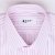 隆庆祥 男士短袖衬衫 韩版英伦纯棉修身 薄半袖 粉色条纹短袖衬衣(39)第3张高清大图