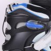 成人款专业轮滑鞋 透气 软皮 优质滑冰鞋 IF-008(黑蓝 39)