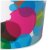 HOYO好友 Q0380缤纷垃圾桶圆形彩色卫生间厨房无盖家用垃桶筒第3张高清大图