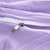 奢派珊瑚绒法莱绒加厚四件套法兰绒羊羔绒水晶绒四件套简约纯色双人被套床单床笠床上用品(流苏浅紫)第3张高清大图