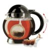 HOT晶茶色不锈钢底托茶壶1.4升