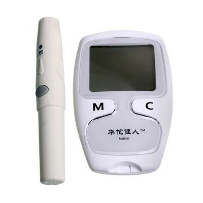 华佗佳人 血糖仪MM600型 便携式家用测试仪器 电子大屏 5秒出结果