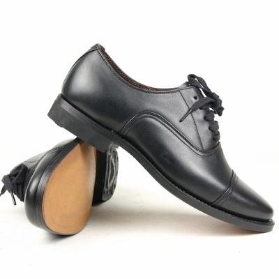 3516皇家78军官牛皮底皮鞋老干部鞋三接头皮底款 (黑色 43)