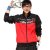 Jinsaier竞技龙新款情侣休闲运动套装男女款时尚舒适运动服T12283(男款红色 L)第4张高清大图