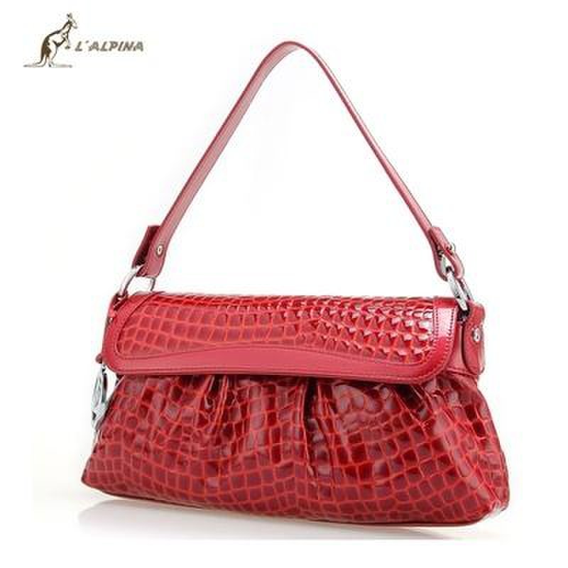 crocodile鳄鱼恤牛皮压花女包22211051-02