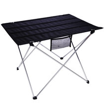户外折叠桌椅套装轻便型铝合金折叠桌子休闲野餐桌便携式野外用品(银色)