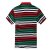 EAIBOSSCAN 夏装新休闲时尚翻领短袖T130018(红绿条纹 XXL)第4张高清大图