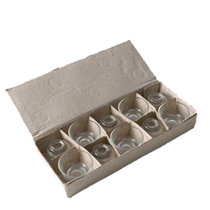【一盒10个装】A565加厚玻璃小茶杯 透明品茗杯花茶 茶具玻璃杯套装lq(一盒10个装)