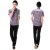 金雅绪jinyaxu2013新款网络爆款格子休闲衬衫J023501(紫格 M)第2张高清大图