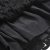 曼爱莎（myelsa）BQ1310193X黑色蕾丝自然褶双层蕾丝半裙短裙(黑色 S)第4张高清大图