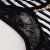 科蒂卡诺 koodikanllo 新款时尚蕾丝条纹拼接女装背心 吊带274 黑色 S第5张高清大图