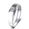 今上珠宝 秘制幸福 18K金钻石对戒 订婚结婚 戒指