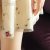 苏醒的乐园 2013夏装新品韩版女装修身网纱绣花连衣裙36(米色 M)第5张高清大图