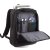 艾德沃AGVER14/15.6寸商务简约双肩背休闲电脑包黑色CN-LTB001(15.6寸)第4张高清大图