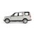 路虎发现4金仿真汽车模型玩具车wl24-27威利(银色)第2张高清大图