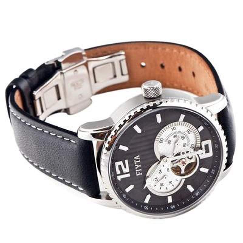 飞亚达(fiyta)摄影师系列男士黑色机械手表ga8242.wbb
