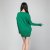 Makeweige玛可威格女装新款秋装时尚韩版圆领蝙蝠长袖插袋短裙XW003绿色第2张高清大图