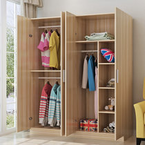 青蕾简易衣柜简约2门3门板式组合木质衣橱现代卧室推拉门大衣柜(白枫色 默认)