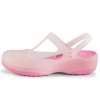 DSXN玛丽珍 变色平跟果冻鞋沙滩洞洞鞋凉鞋 DD0106(粉红 W5)