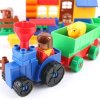沃马益智儿童积木玩具塑料乐高式状拼插大颗粒6673欢乐牧场