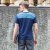 斯帕乐男装 男士短袖T恤 夏装 拼色圆领纯棉男款t恤4211E4003(深蓝 M)第2张高清大图