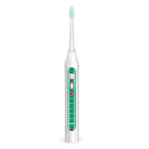 智能电动牙刷 成人充电式超声波震动防水美白软毛牙刷(绿色 电动牙刷)