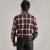 格斯帝尼 新款男士英伦格子衬衫 时尚休闲长袖衬衫13205(-1红色 XL)第2张高清大图