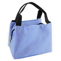 韩版创意可爱学生便当包新款袋包小拎包带饭保温饭盒袋购物收纳袋(蓝色)