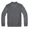 斯帕乐纯棉优雅时尚灰色男士套头针织衫V领套头3318E1003灰色 M
