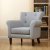 【百伽】美式小户型沙发 全棉布艺单人沙发 客厅休闲小沙发第5张高清大图