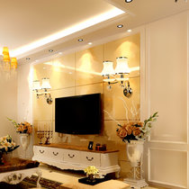 金色LED新创意卧室床头壁灯简约现代客厅过道酒店工程壁灯墙壁灯单头/双头(双头 默认)