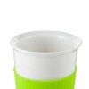 一品望家 双层陶瓷杯带盖 情侣对杯 马克杯陶瓷杯 绿色 350ml(绿色)